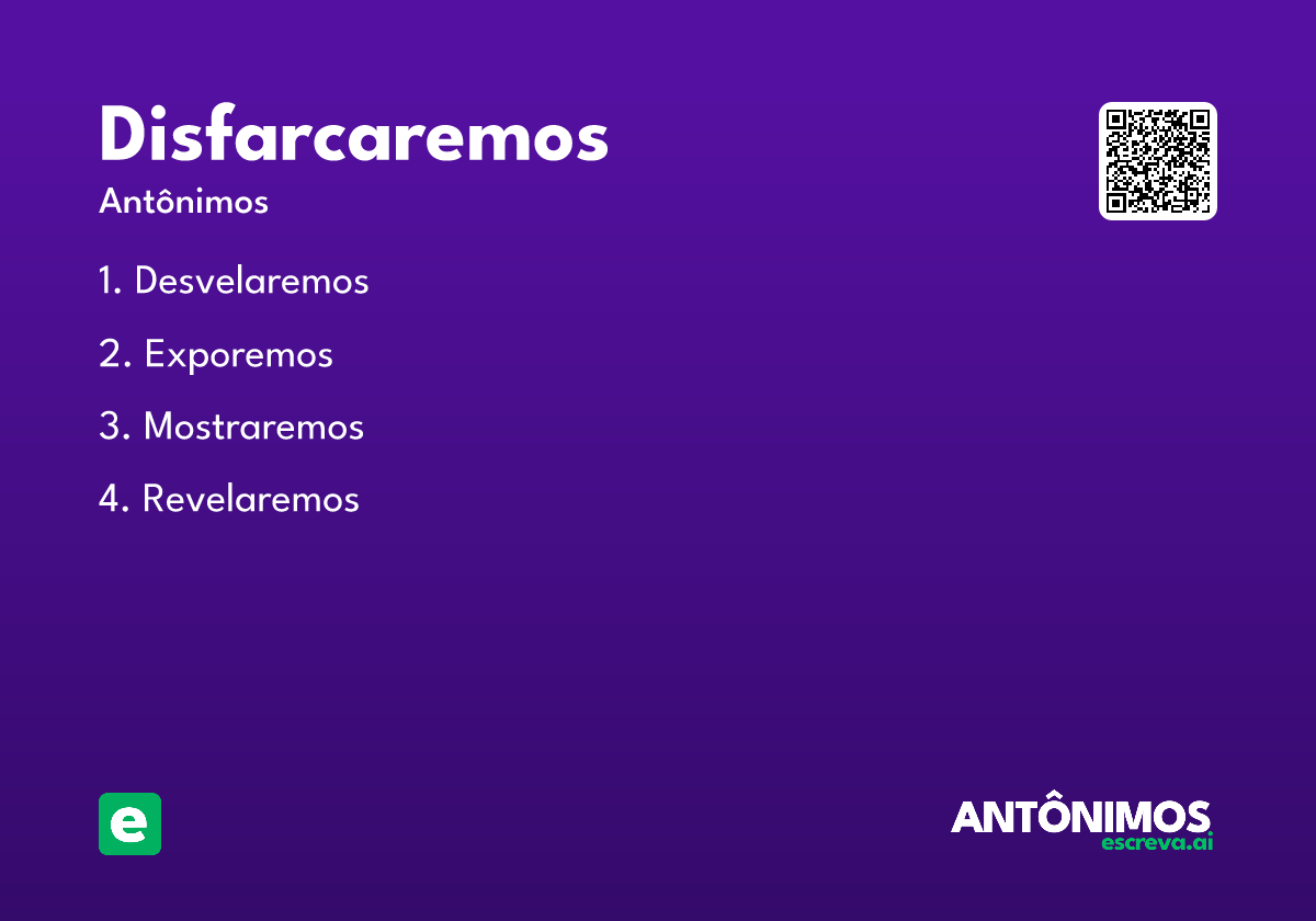 disfarcaremos