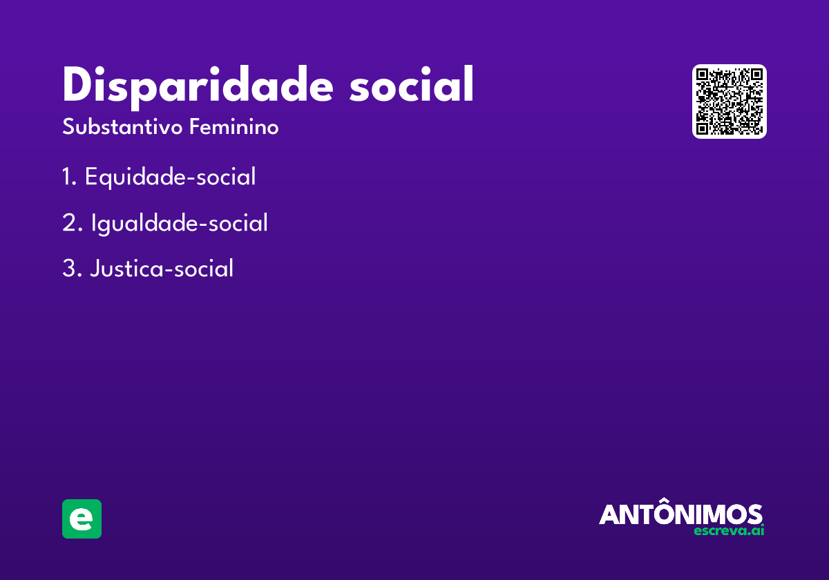 disparidade social