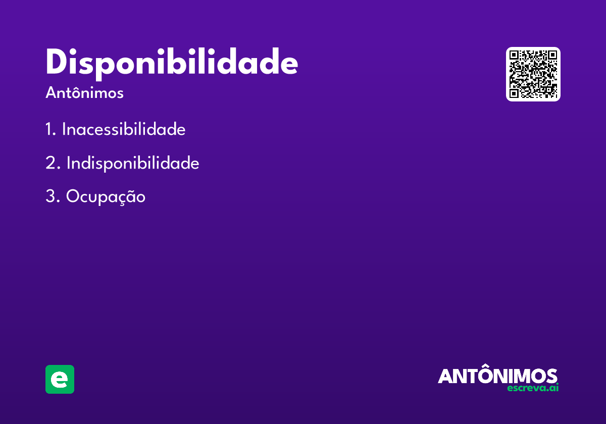 disponibilidade