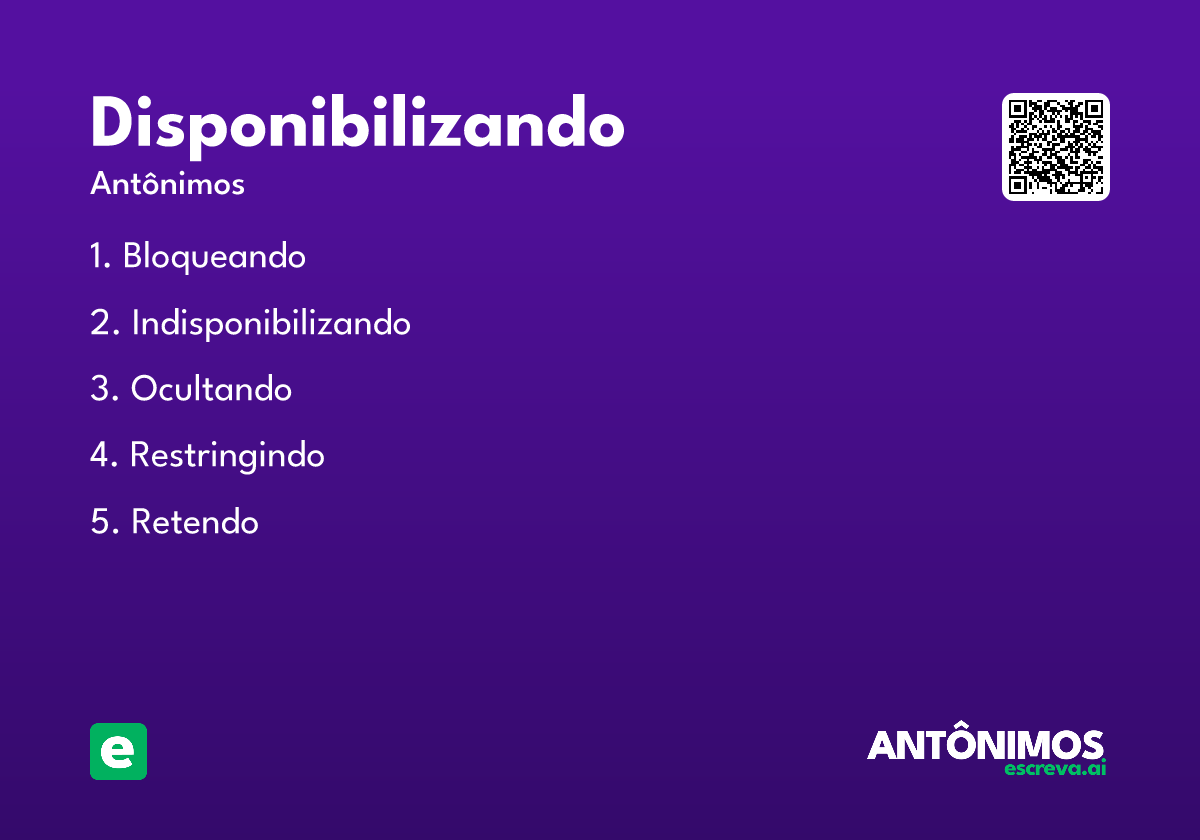 disponibilizando