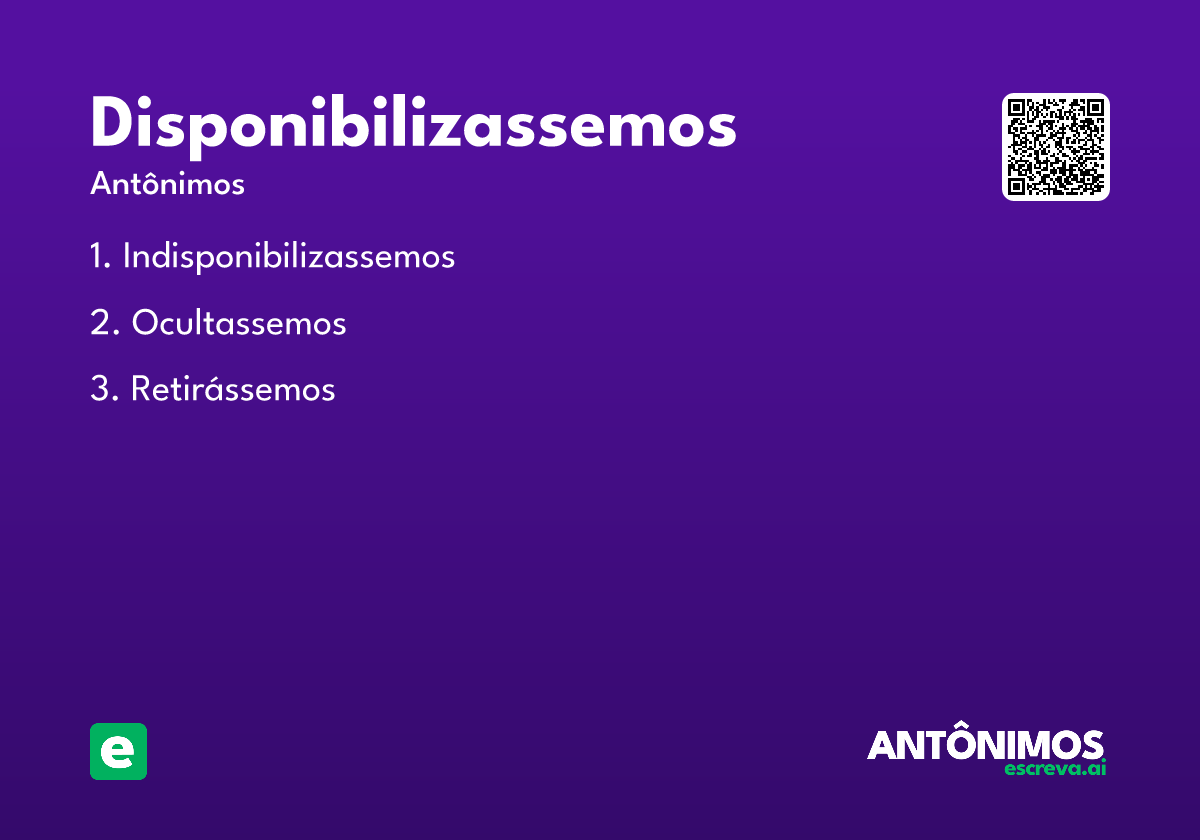 disponibilizassemos