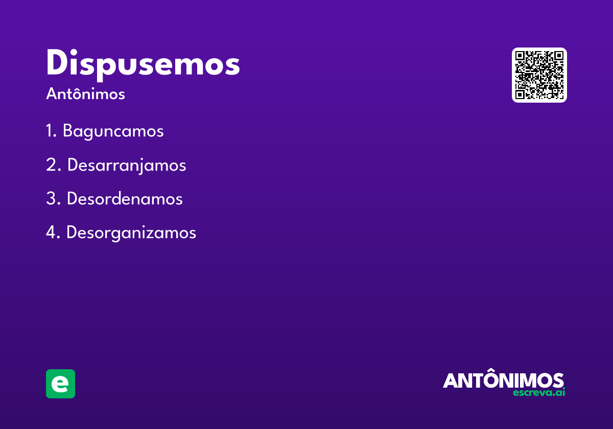 dispusemos