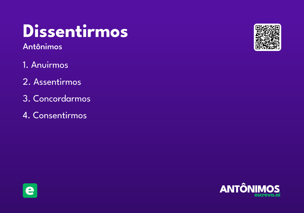 dissentirmos