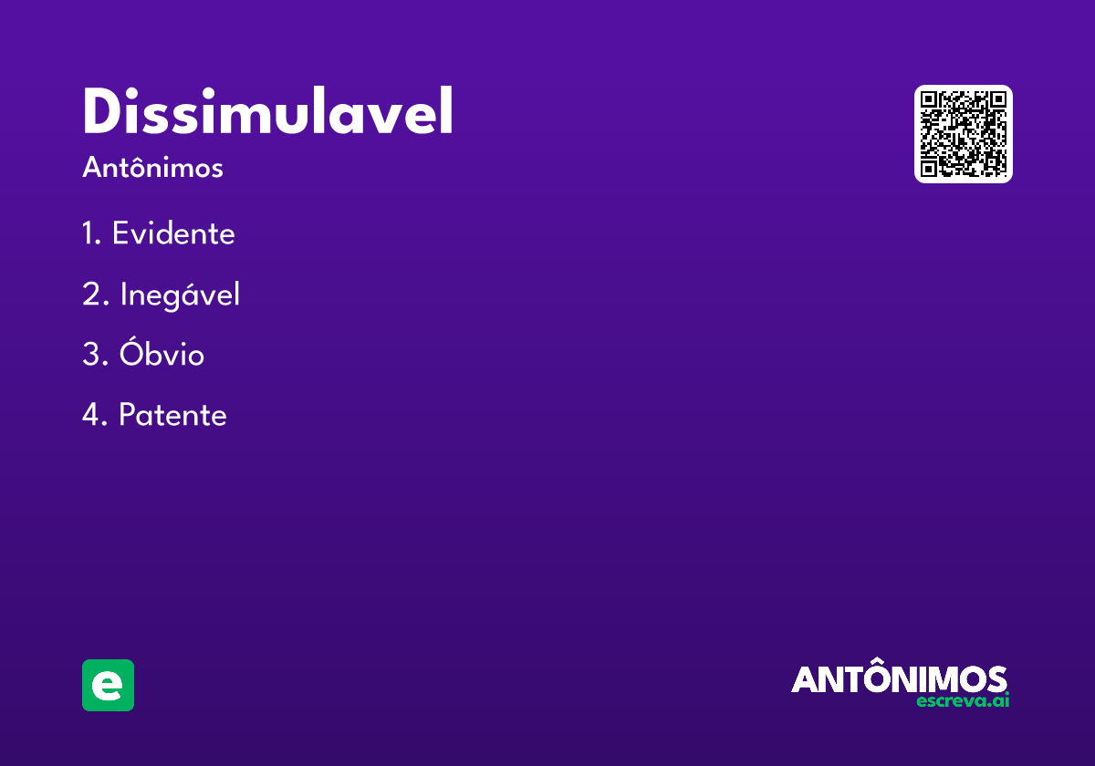 dissimulavel