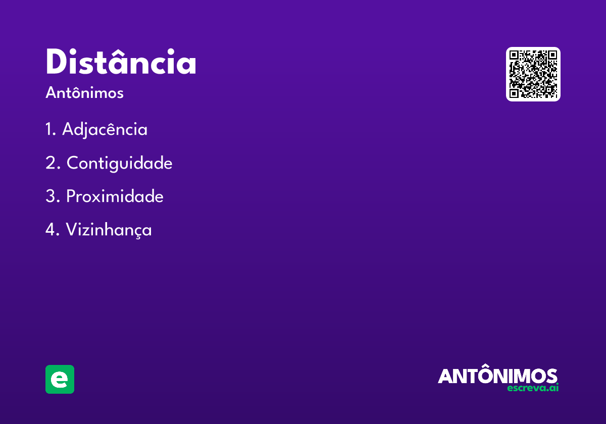 distância