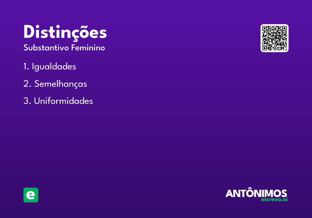 distinções