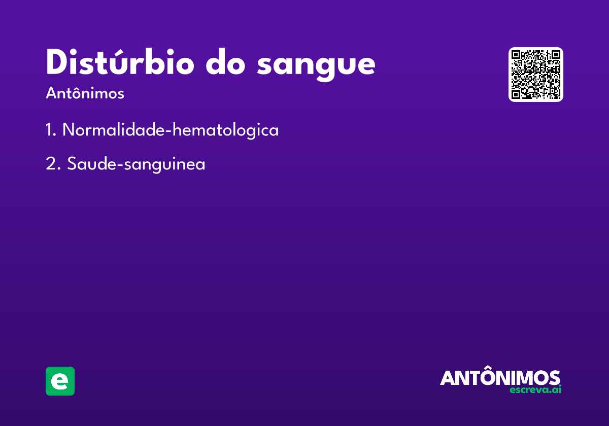 distúrbio do sangue