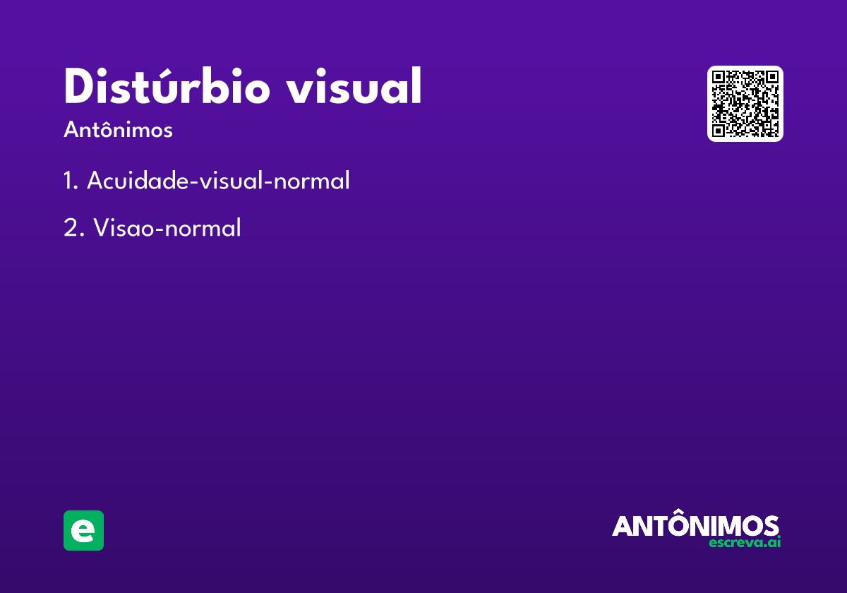 distúrbio visual