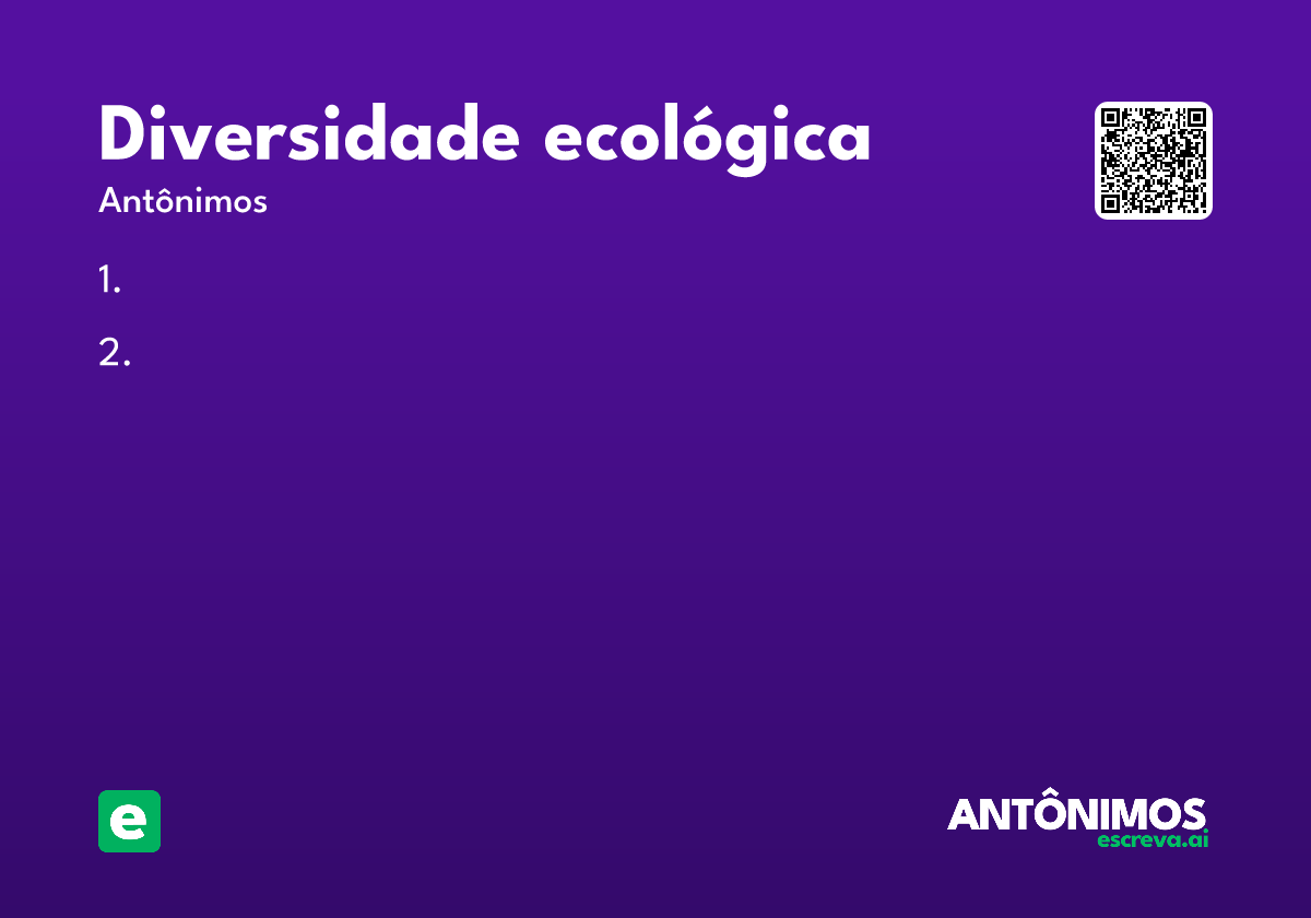 diversidade ecológica