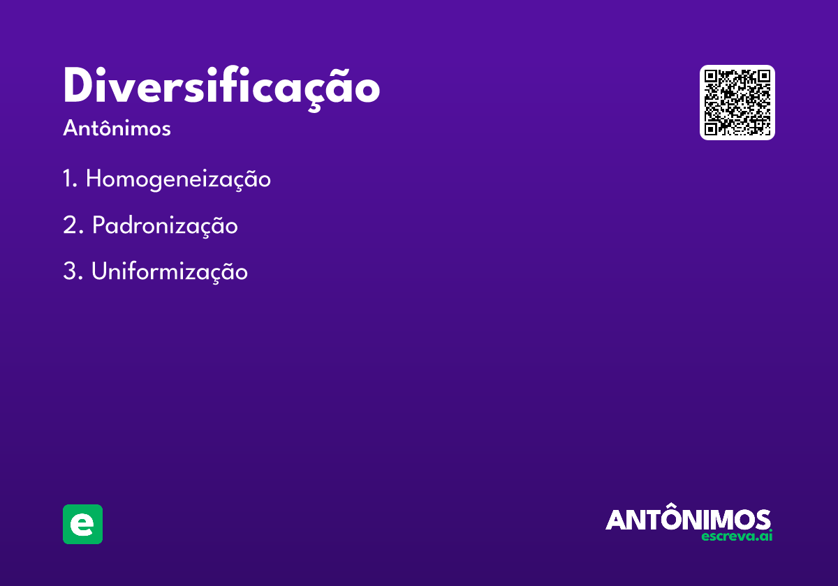 diversificação