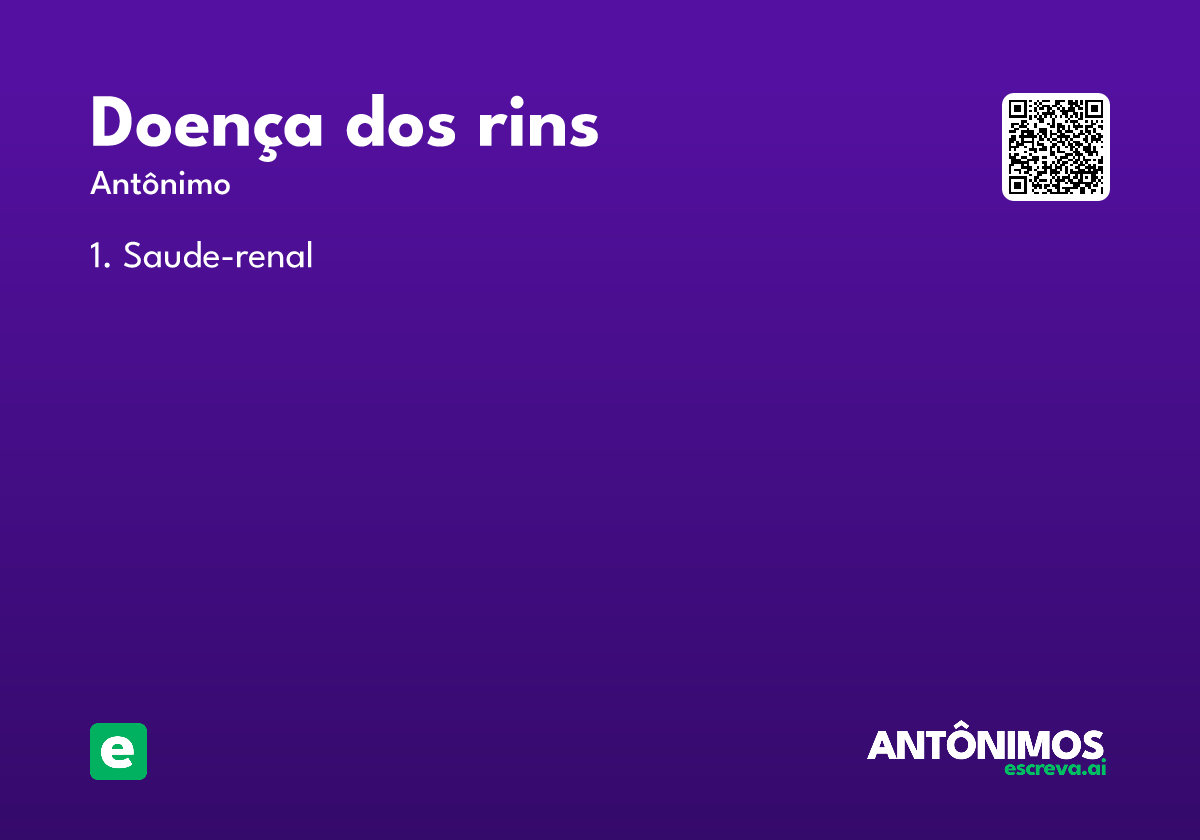 doença dos rins