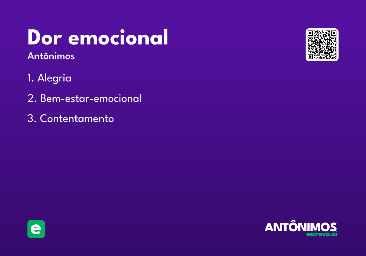 dor emocional