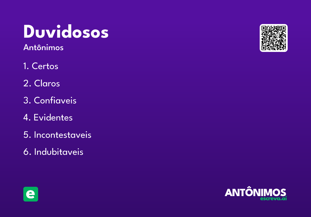 duvidosos