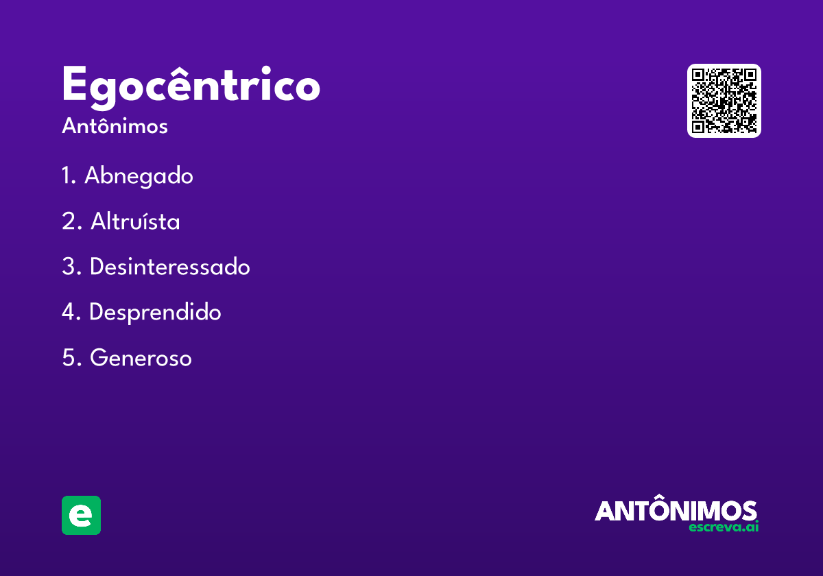 egocêntrico