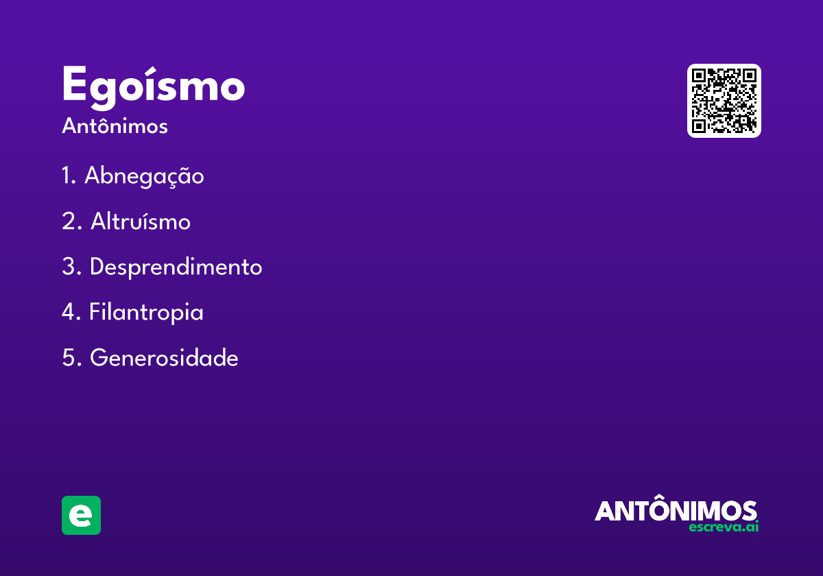 egoísmo