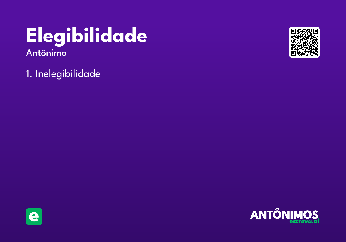 elegibilidade