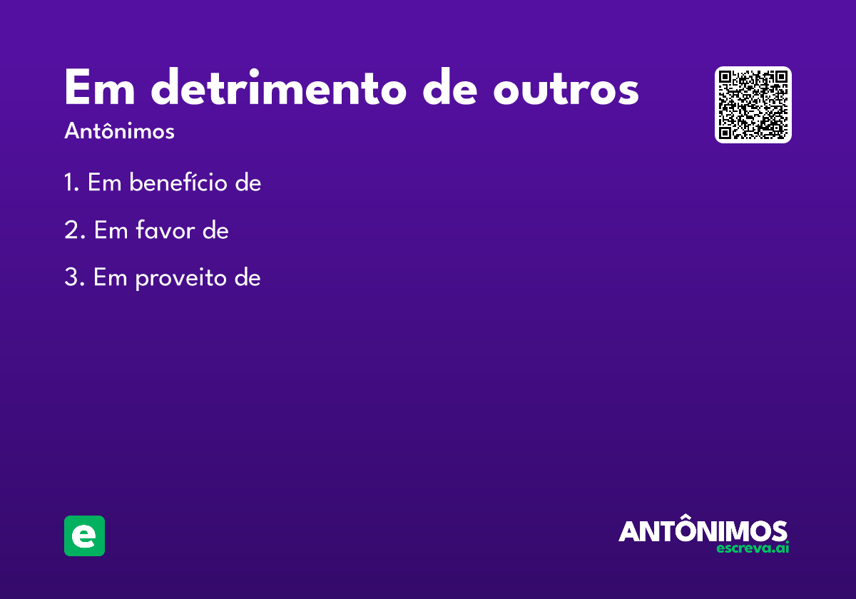 em detrimento de outros