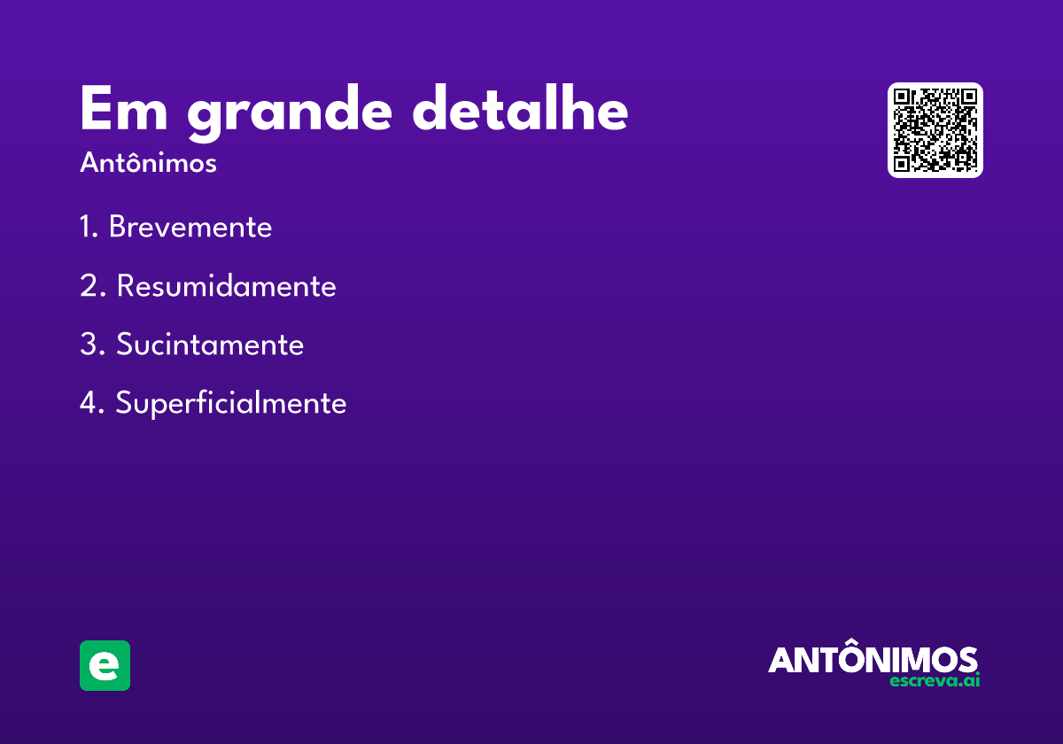 em grande detalhe