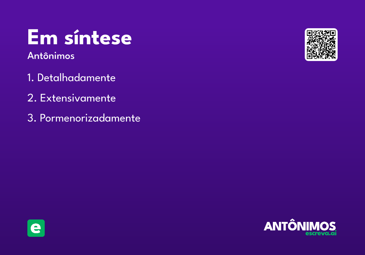em síntese