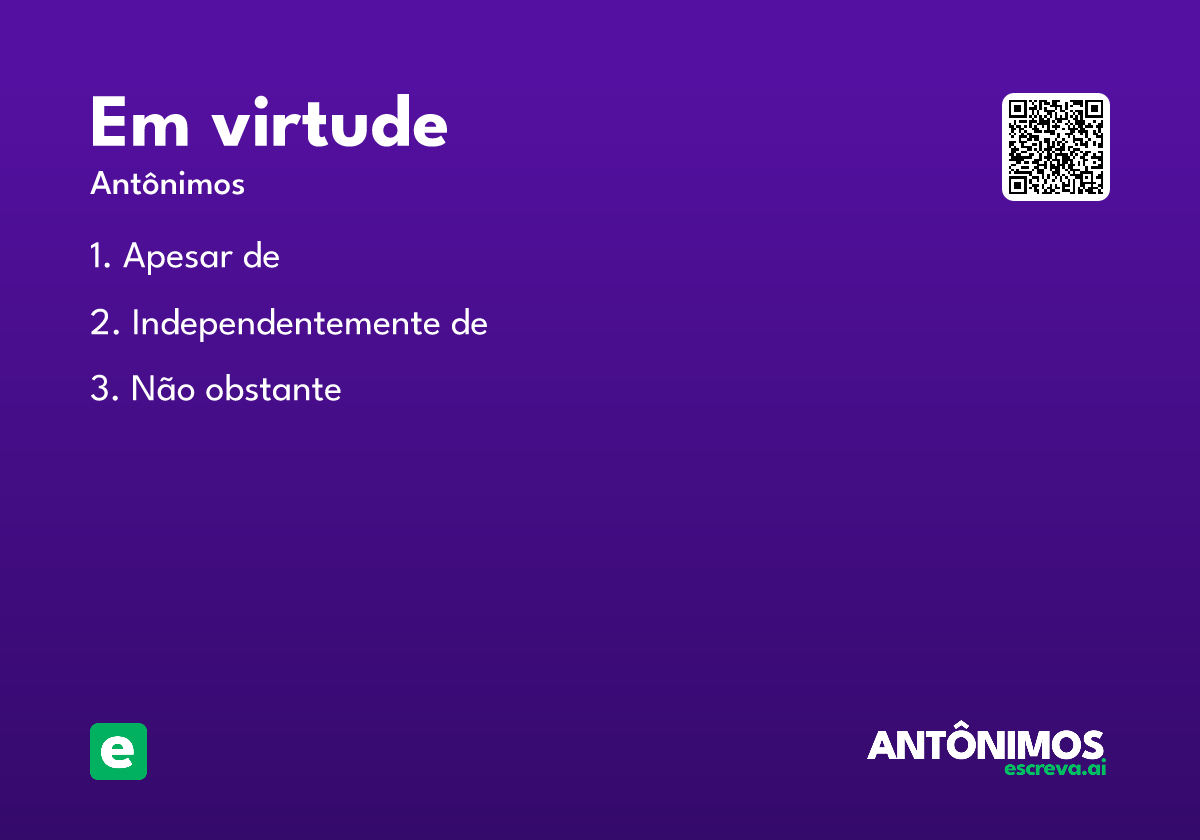 em virtude