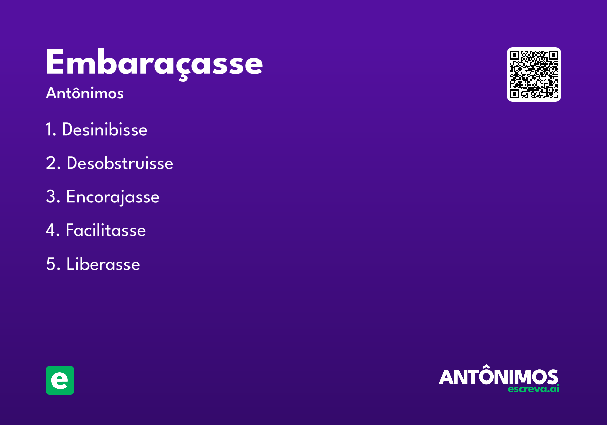 embaraçasse