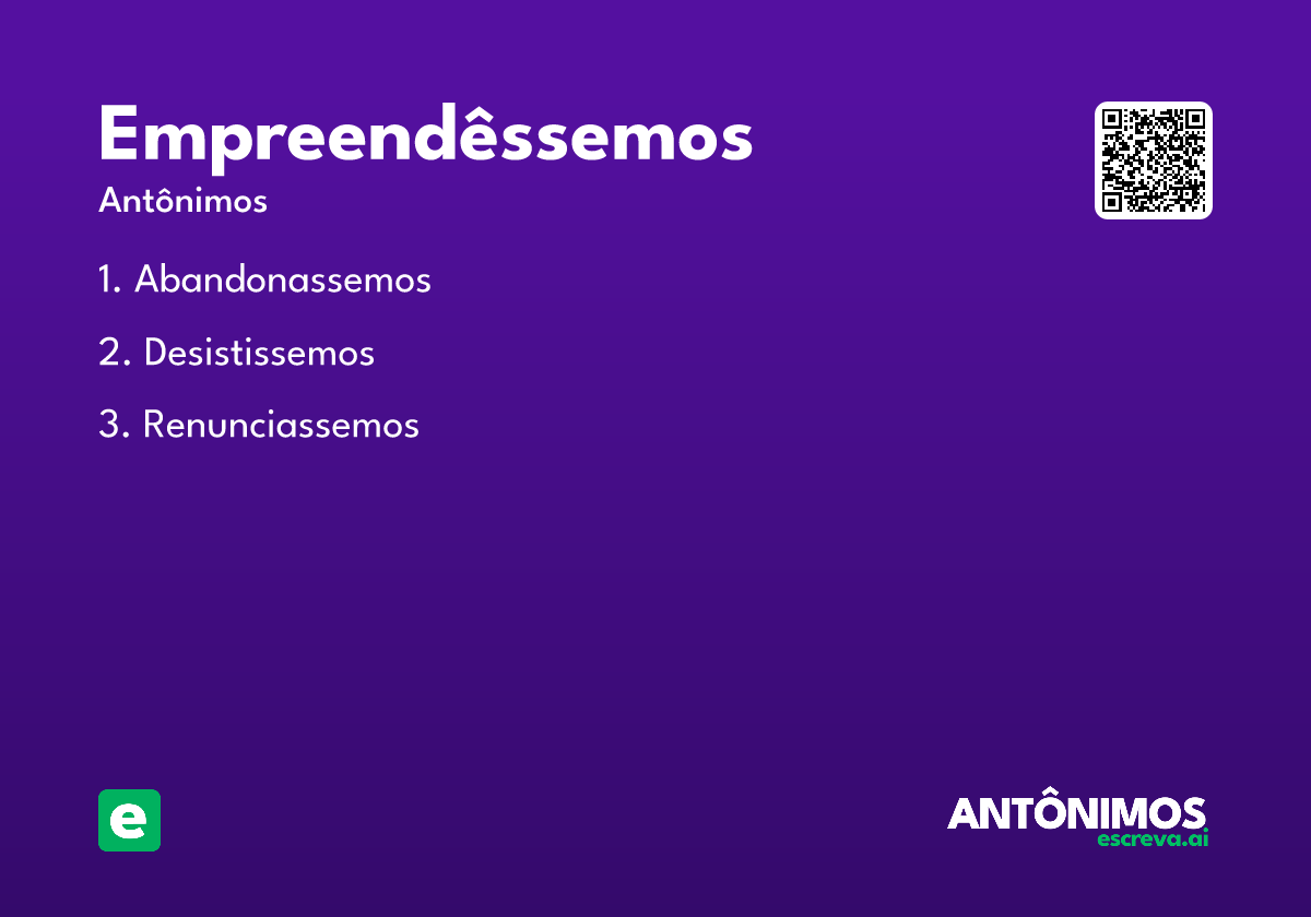 empreendêssemos
