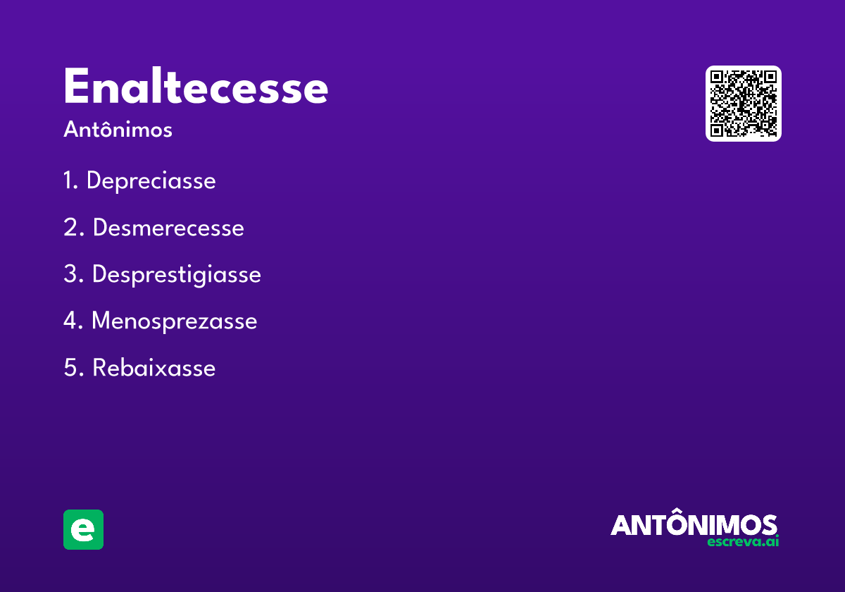 enaltecesse