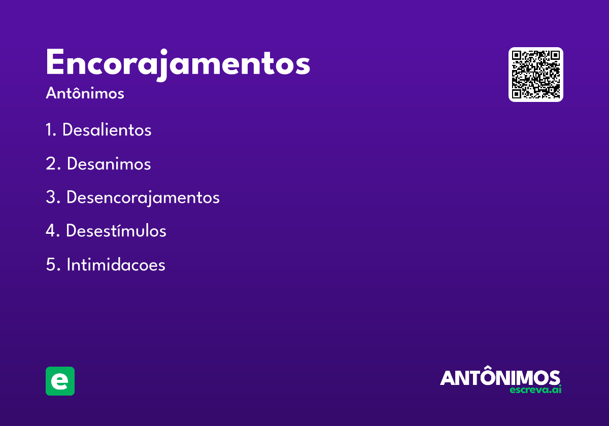 encorajamentos