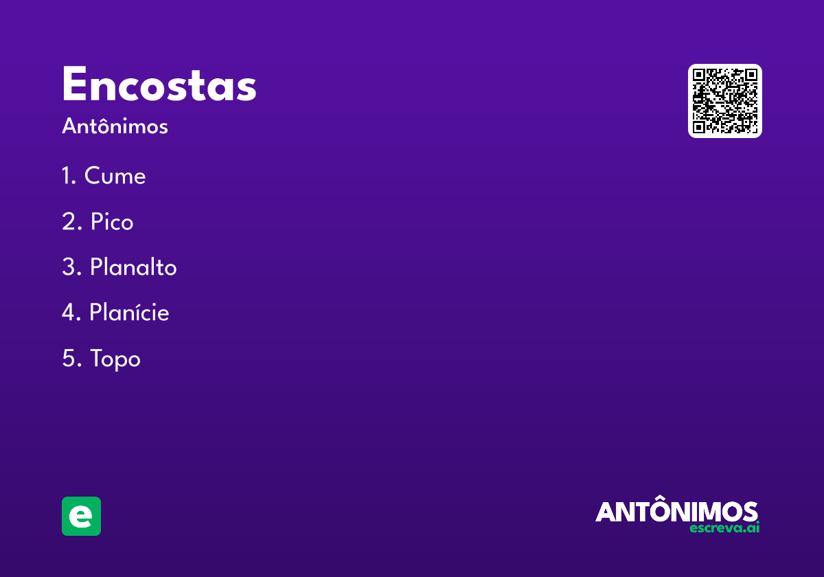 encostas