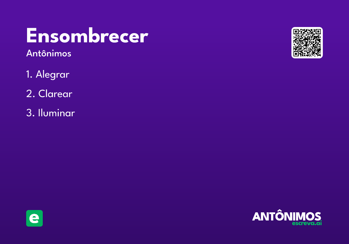 ensombrecer