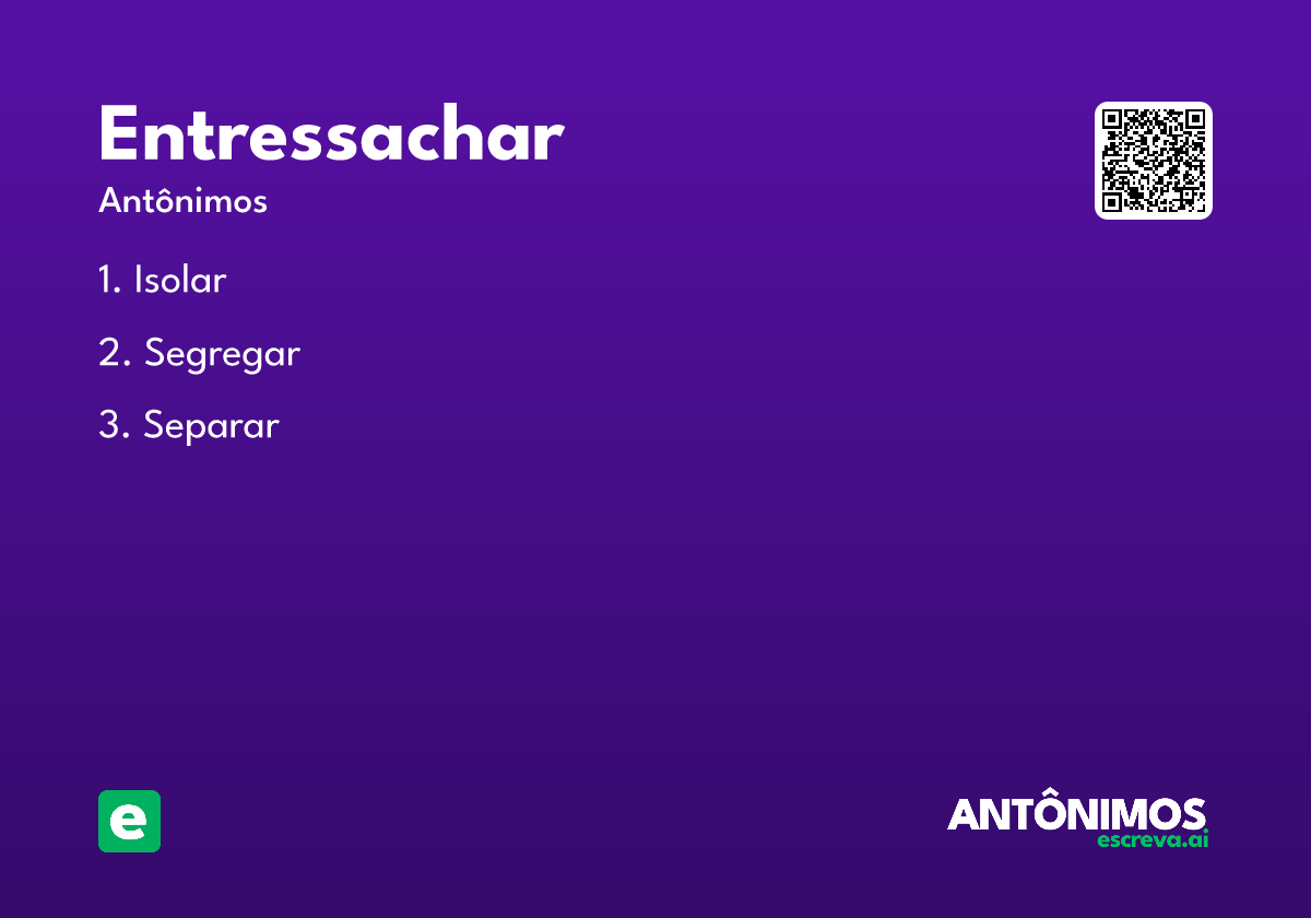 entressachar