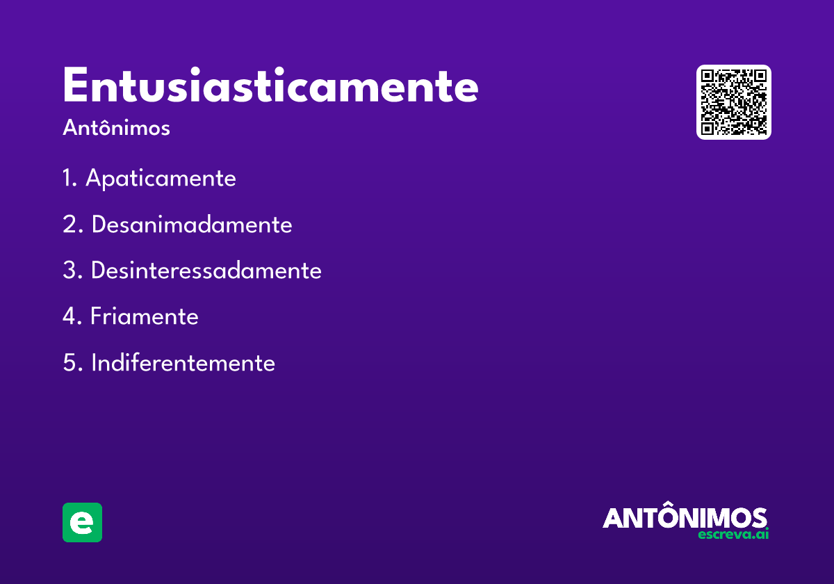 entusiasticamente