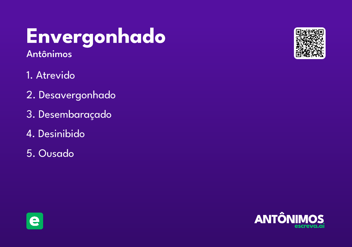 envergonhado