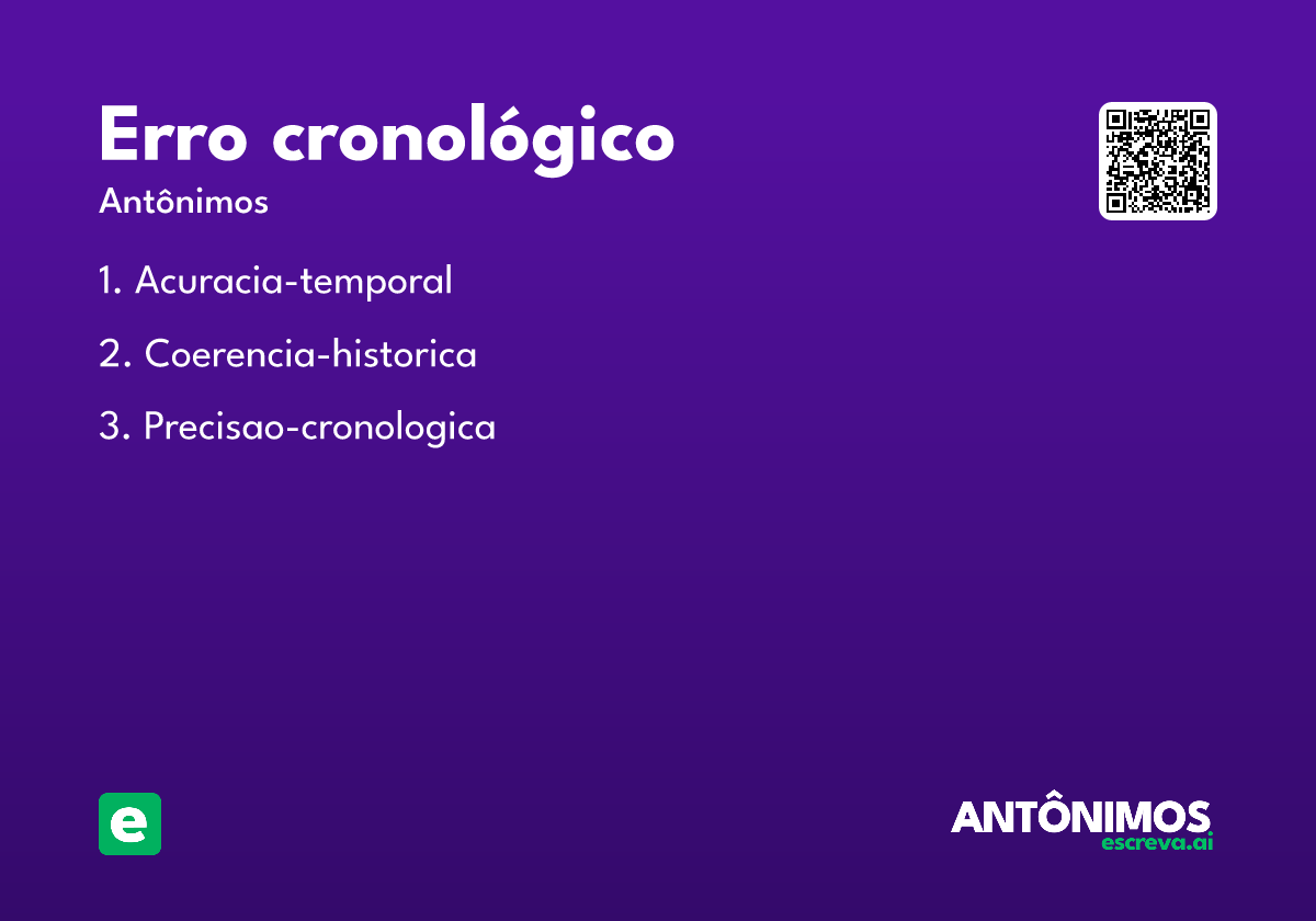 erro cronológico