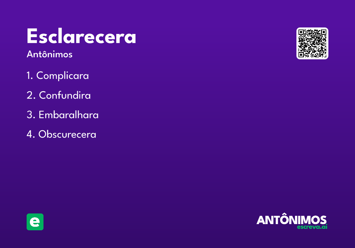 esclarecera