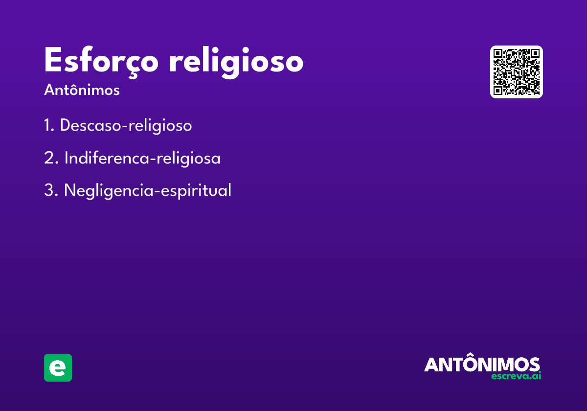 esforço religioso