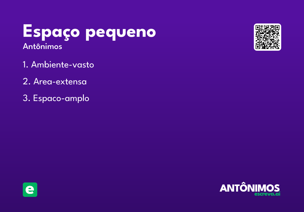 espaço pequeno