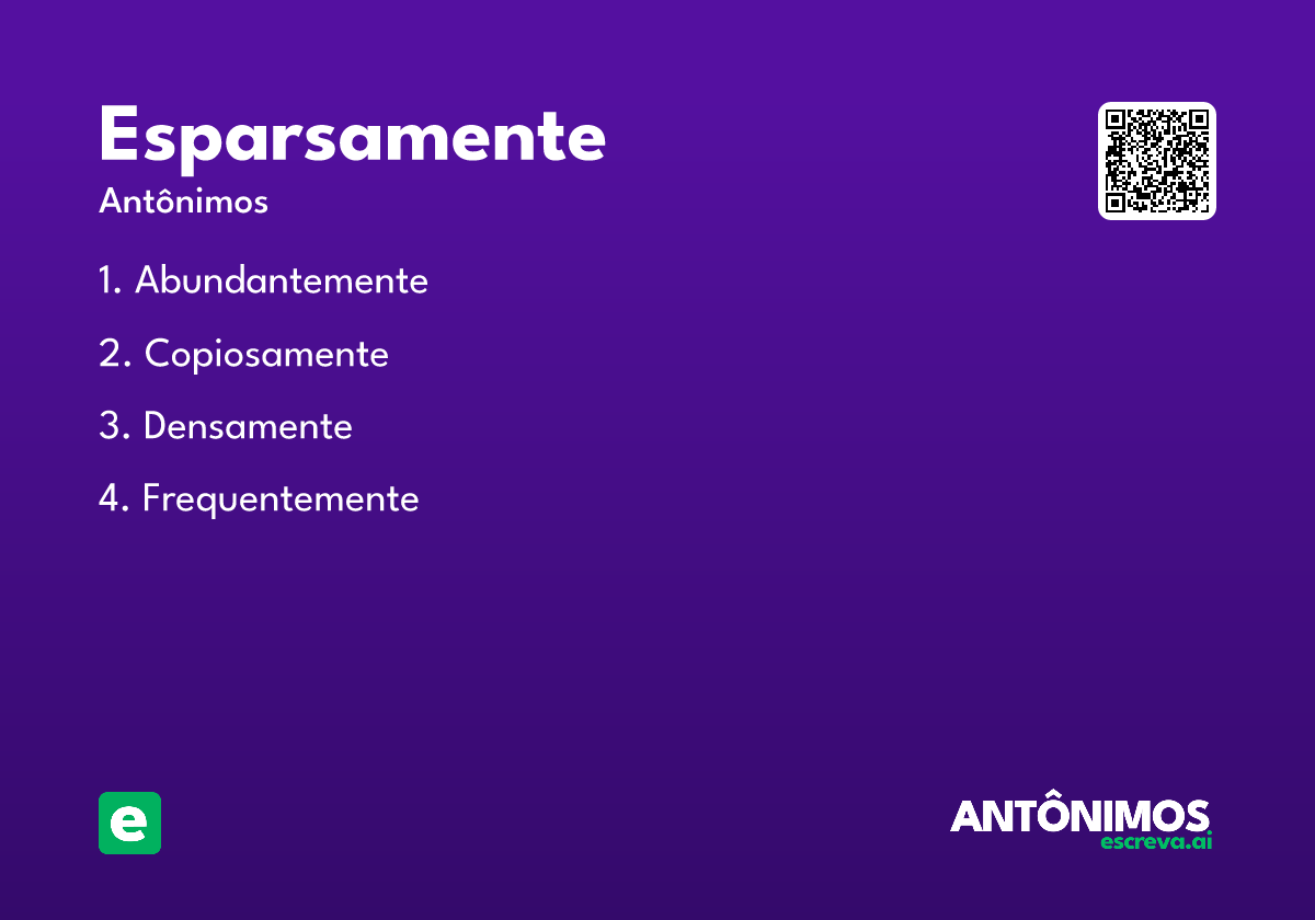 esparsamente