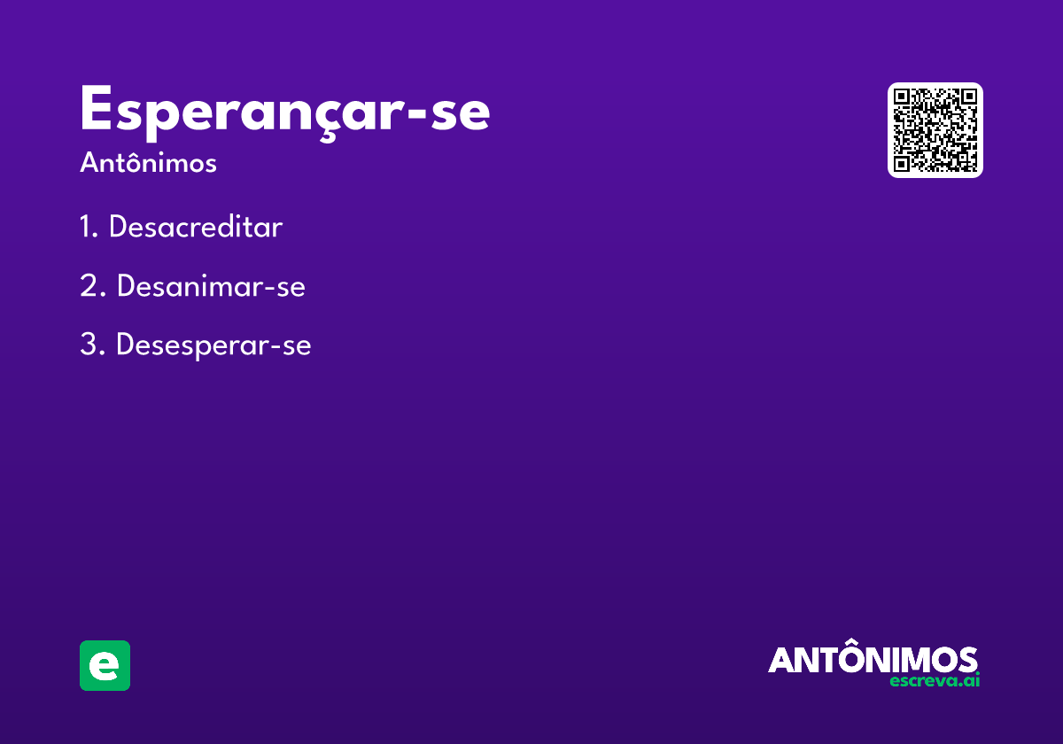 esperançar-se
