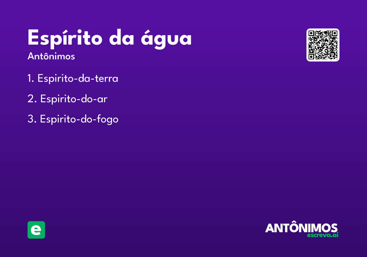 espírito da água