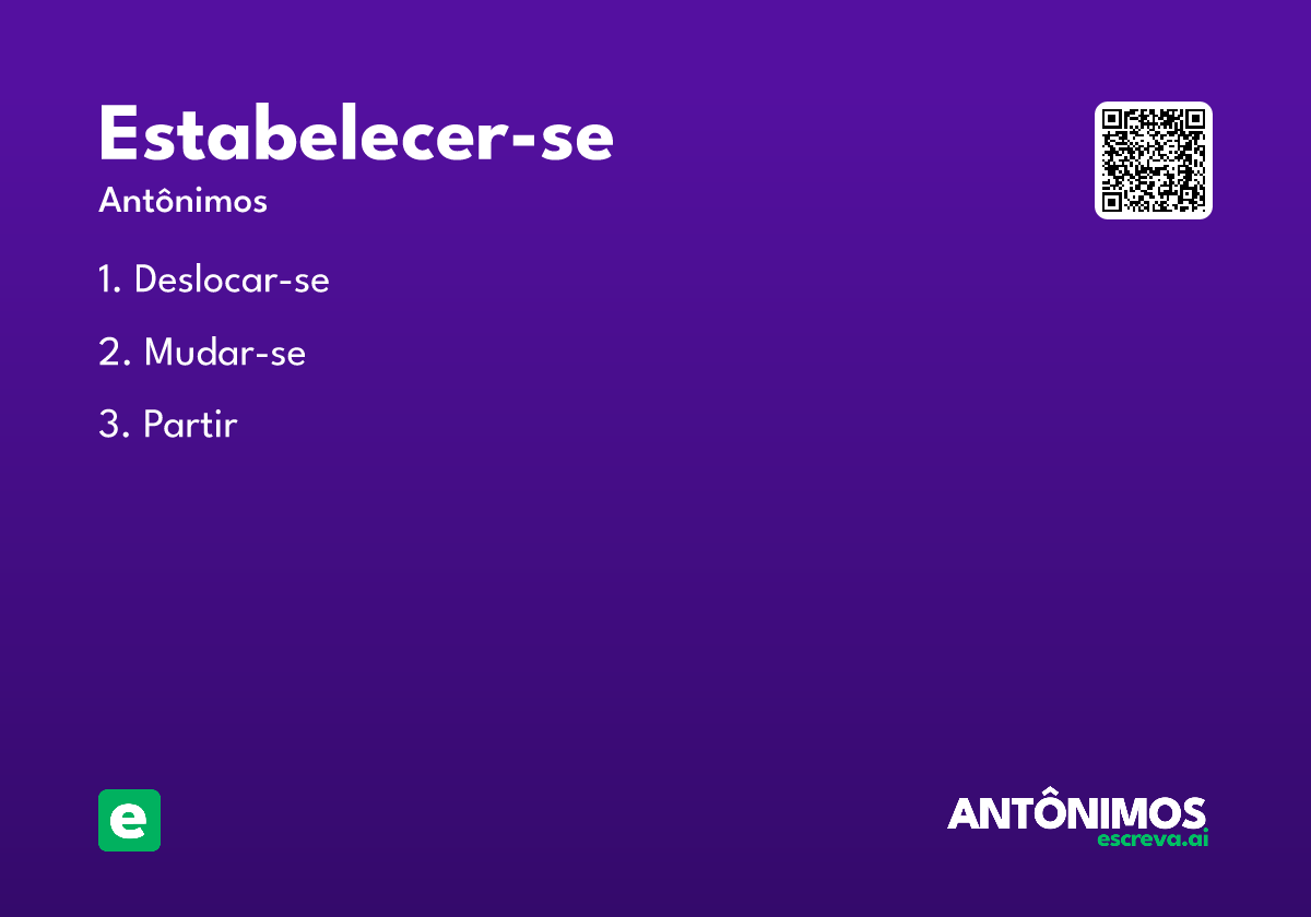 estabelecer-se
