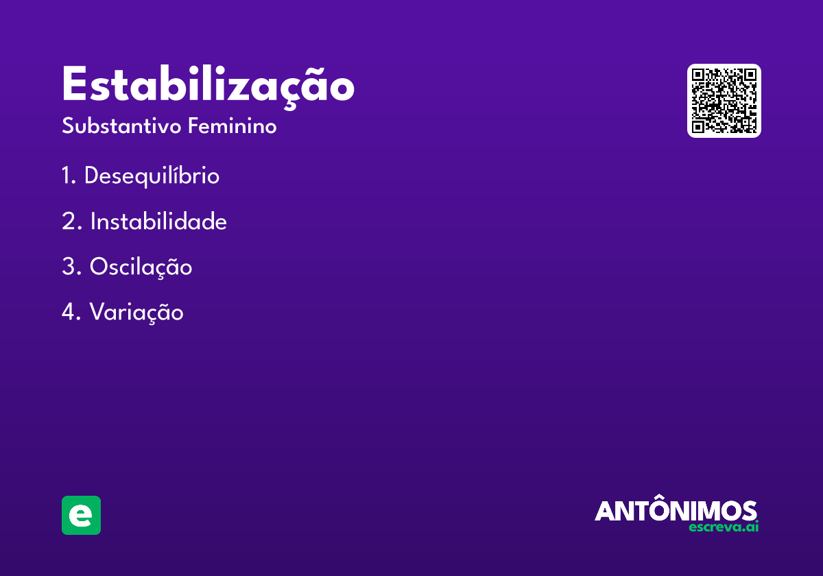 estabilização