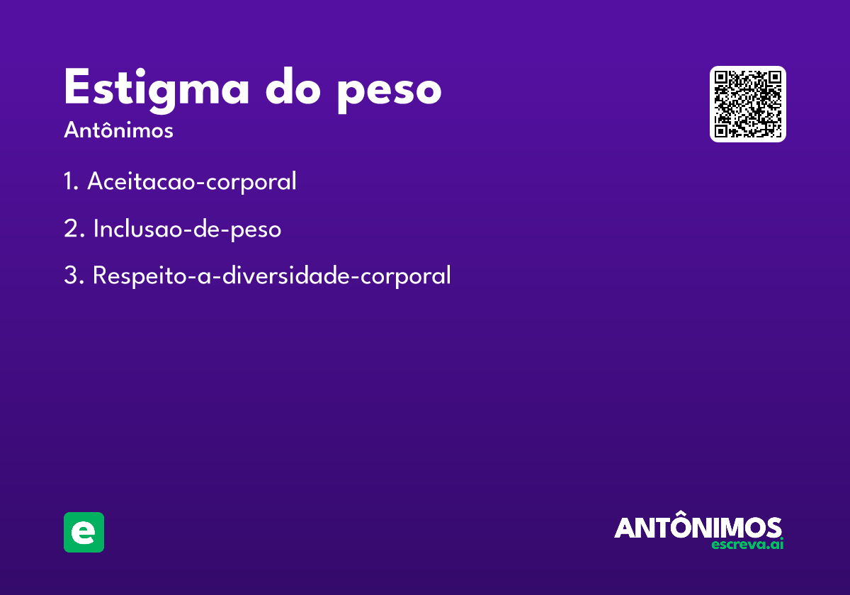 estigma do peso
