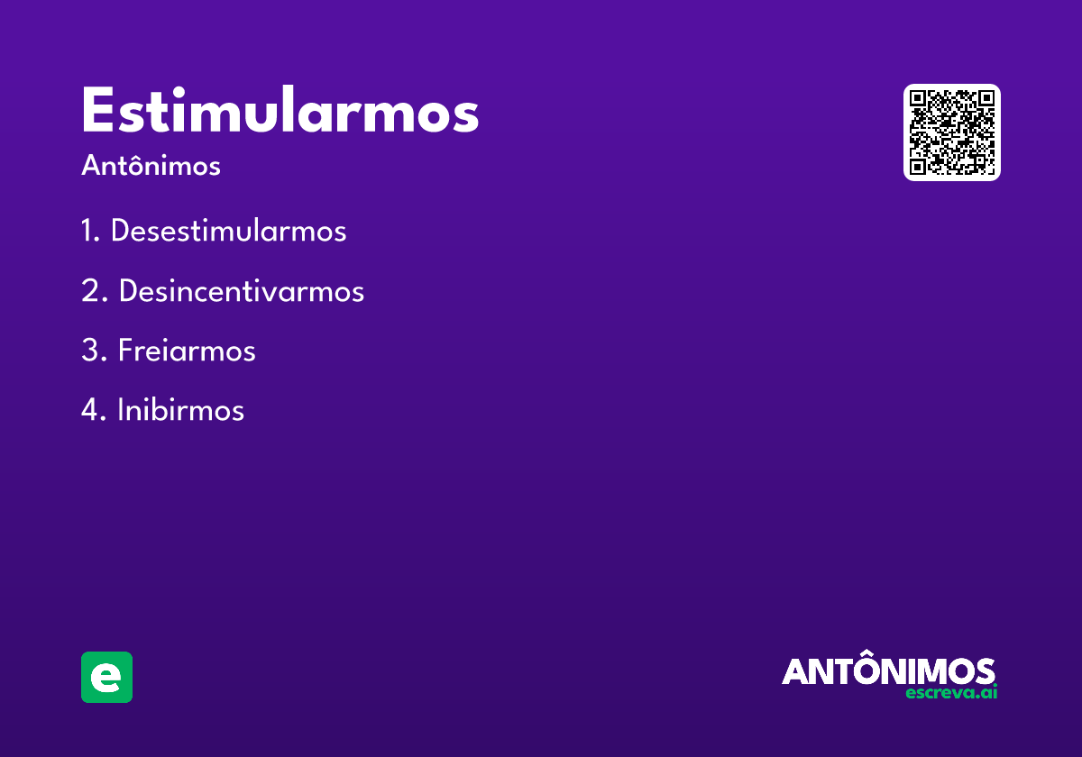 estimularmos