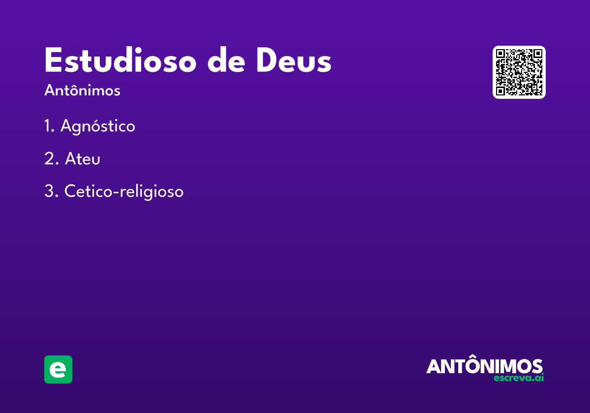 estudioso de Deus