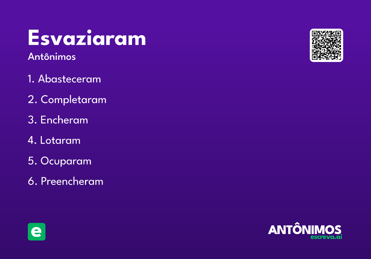 esvaziaram