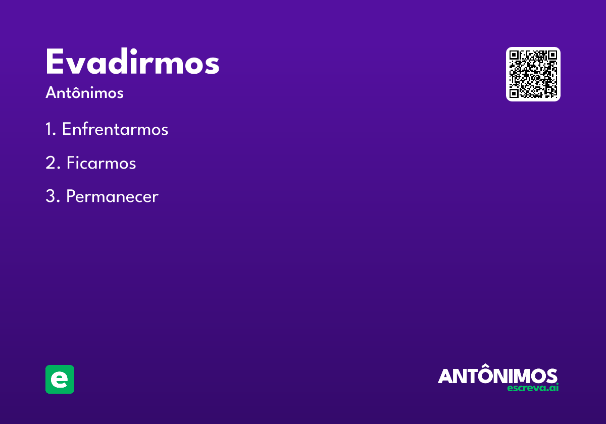 evadirmos