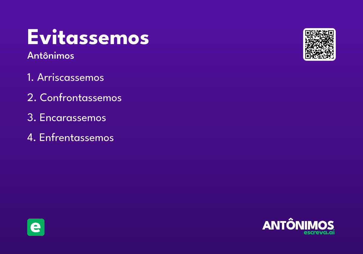 evitassemos