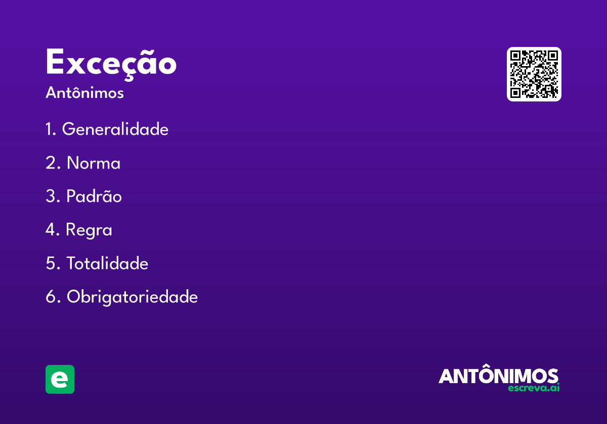 exceção