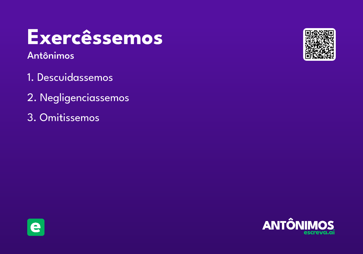 exercêssemos